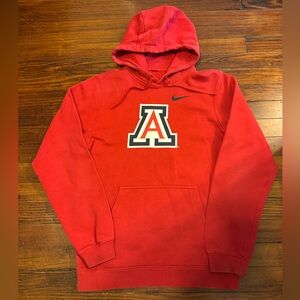 #547 ARIZONA WILDCATS (Nike) Red Men's Hoodie with Bold Logo.